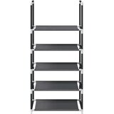  Stalak za cipele 5 nivoa crni 44x28x94 cm netkana tkanina | shoptok.hr