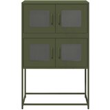 vidaXL Visoka ploča maslinasto zelena 68x39x107 cm čelik | shoptok.hr