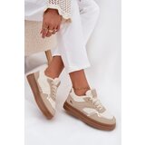 Boto Women's Platform Sneakers with Sheepskin Beige Frelina | Shoptok.si