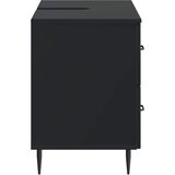  Kupaonski ormarić za sudoper HAARLEM Crna 82 x 41 x 58,5 cm | shoptok.hr