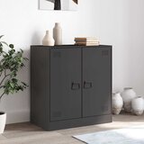  Komoda crna 67 x 39 x 73 cm čelična | Eponuda.com