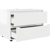 Ormarić za pohranu Visoki sjaj bijela 80 x 48 x 57 cm | shoptok.hr