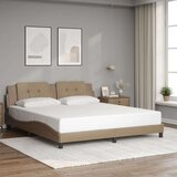 vidaXL Posteljni okvir z vzglavjem kapučino 180x200 cm umetno usnje, (21111789) | Shoptok.si