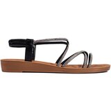 Shelvt Slip-on black sandals with cubic zirconia | shoptok.hr