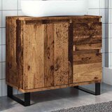 vidaXL Kopalniška omara za umivalnik Stari les 65x33x60 cm | Shoptok.si