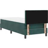 vidaXL Krevet sa uzglavljem i madracem Tamnozelena 80x200 cm Baršun | shoptok.hr