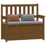  Klupa smeđa boja meda 112,5x51,5x96,5 cm od masivne borovine | Eponuda.com
