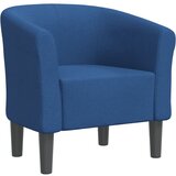  Zaobljena stolica plava od tkanine | shoptok.hr