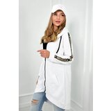 Kesi Sweatshirt with zip at the back white | shoptok.hr