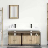  Set namještaja za kupaonicu 3 kom. Smeđa 80 x 30 x 60 cm | shoptok.hr