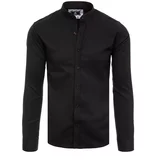DStreet Men's elegant black shirt DX2323