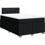 Maison Chic Box spring postelja - Vzmetna postelja z vzmetnico črna 120x190 cm blago SL5496, (21887161) | Shoptok.si