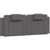 Maison Chic Posteljno vzglavje - Vzglavna omarica - Vzglavna stranica siva 120 cm umetno usnje, (21704037) | Shoptok.si