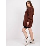 FANCY Sweatshirt-FA-BL-7649.85P-dark brown | Shoptok.si