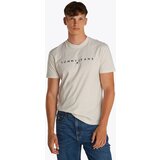 Tommy Jeans Majica boja pijeska / mornarsko plava | shoptok.hr