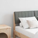 vidaXL Tapecirani uzglavlje Tamno siva 120 cm Čvrsto borovo drvo | shoptok.hr