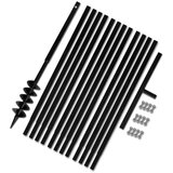 Ručna Jeklen spiralni vrtalni sveder za zemljo z ročajem 100 mm s 13 m pod. Cene