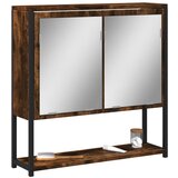 vidaXL Kupaonski ormarić s ogledalom boja hrasta 60x16x60 cm drveni | shoptok.hr
