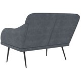  Klupa tamnosiva 110 x 76 x 80 cm baršunasta | Eponuda.com