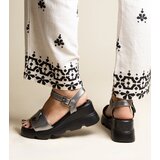 Gemre Graphite wedge sandals in eco-leather Maddison | ePonuda.com