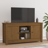 Maison Chic TV omarica - TV stojalo - Televizijska omarica medeno rjava 103x36,5x52 cm trdna borovina, (21702077) | Shoptok.si