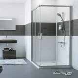 classics 2 tuš kabina 80x100. pravougaona prozirno antiplak staklo silver profil H=2000