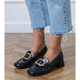 D/CEO Black women's low-heeled shoes with a gold decoration Mareda | shoptok.hr