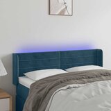  LED uzglavlje tamnoplavo 147x16x78/88 cm baršunasto | shoptok.hr