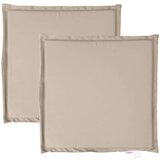  Vrtne podloge za sjedalo 2 kom smeđesive 45x45x2 cm četvrtaste | shoptok.hr