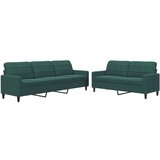 vidaXL 2-dijelni set sofa s jastucima tamnozeleni baršunasti Cijene