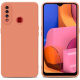 Cadorabo Ohišje, združljiv s Samsungom v tekočini svetlo oranžni pokrov - zaščitni pokrov iz fleksibilnega silikona TPU, (20593181) Cene