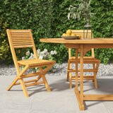 vidaXL Zložljivi vrtni stoli 2 kosa 47x62x90 cm trdna tikovina Cene