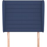  Uzglavlje s u&amp;scaron;ima plavo 93x23x118/128 cm od tkanine Slike