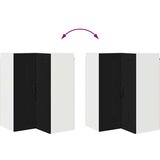  Zidni kuhinjski ormarić Crna 57 x 57 x 80 cm Konstruirano drvo | shoptok.hr