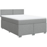  Krevet box spring s madracem svjetlosiva 160x200 cm tkanina | shoptok.hr