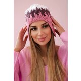 Kesi marka niezdefiniowana Women's cap Nikol K405 white+burgundy+pink | Shoptok.si