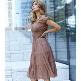 UR/CEO Brown dress with ruching Balita | shoptok.hr