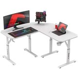 Hero 7.3 Bijeli podesivi kutni stol za igranje 140 cm | shoptok.hr
