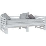  Dnevni ležaj na izvlačenje bijeli od borovine 2 x (90x200) cm | shoptok.hr