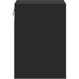 vidaXL Stenske TV omarice z LED lučkami 2 kosa črna 41x31x45 cm | Shoptok.si