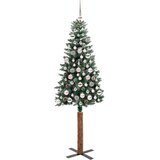 vidaXL Ožja jelka med 300 LED Zelena in Bela 180 cm PVC in trden bor | Shoptok.si