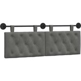  Držeće uzglavlje Zidne Tamno siva 130 x 55 x 7 cm Baršun - Tamno siva 120 cm bez LED | shoptok.hr