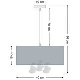  Luster na sajli BUBBLE 1xE27/60W/230V prečnik 40 cm bež | Eponuda.com