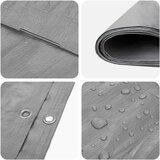 CERADA s rupama Svjetlosiva 3 x 3 m 180 gsm PE | shoptok.hr
