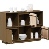  Komoda smeđa boja meda 110,5x35x80 cm od masivne borovine | Eponuda.ba
