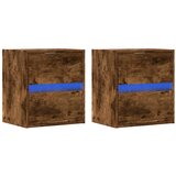  Zidni TV ormarići LED 2 kom boja hrasta 41x31x45 cm | Eponuda.com