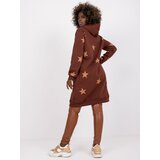 FANCY Sweatshirt-FA-BL-7411.85P-dark brown | Shoptok.si