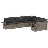  9-dijelni set vrtnih sofa od poliratana s jastucima sivi | shoptok.hr