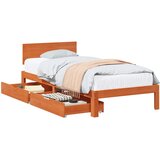  Krevetna konstrukcija s uzglavljem Vosak smeđa 70 x 190 cm | Eponuda.com