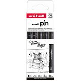 Marker Uni pin set 0,1/0,2/0,7/BR/CS3 mm crni Tatoo Art 5/1 | shoptok.hr